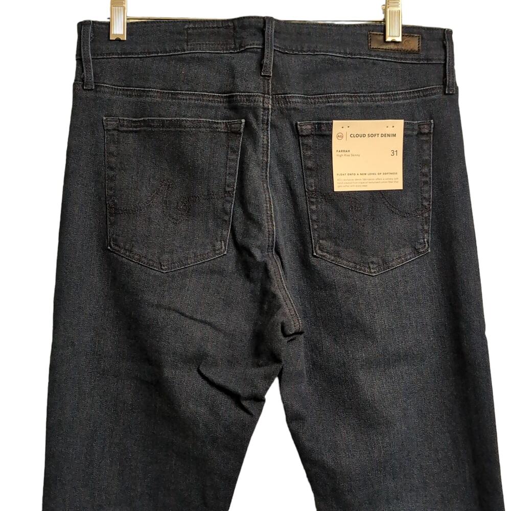 AG Farrah High Rise Skinny Cloud Soft Denim Jeans Fave (Blue, Indigo) Size 31 - Picture 5 of 15